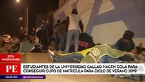 Ocurrió en la Universidad del Callao. Foto: América TV