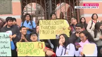 La comunidad estudiantil espera que el Ministerio del Interior cumpla con su promesa y brinde la seguridad necesaria. / Video: Canal N