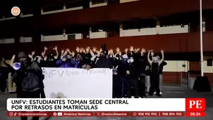 UNFV: Estudiantes toman sede central por retrasos en matrículas. Foto y video: América Noticias
