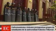Universidad Villarreal: Policía resguarda sede tras enfrentamientos