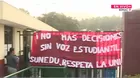 UNI: Estudiantes mantienen toma del campus por tercer día