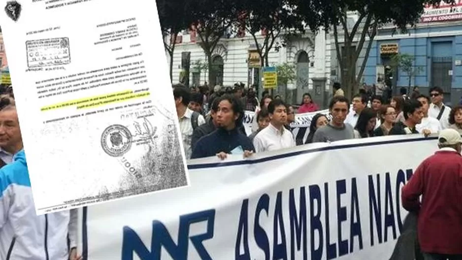 Estudiantes y trabajadores habrían sido obligados a marchar contra la Ley Universitaria 