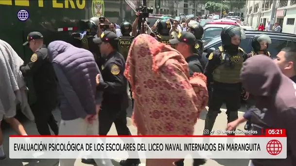 Evaluación psicológica de los escolares del Liceo Naval internados en Maranguita. Foto: Unidad de investigación Evaluación psicológica de los escolares del Liceo Naval internados en Maranguita. Foto: Unidad de investigación