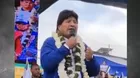 Evo Morales dice que Perú vive una “insurrección” 