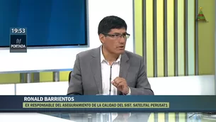 Funcionamiento del satélite es cuestionado. Foto: captura de TV