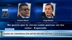 Jorge Barata conversó con Erasmo Reyna. Foto: Canal N