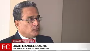 Juan Manuel Duarte se refirió a la violación del lacrado de su oficina. Foto: captura de TV