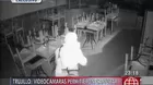 Exclusivo: cámara de seguridad grabó a sujeto robando en restaurante de Trujillo