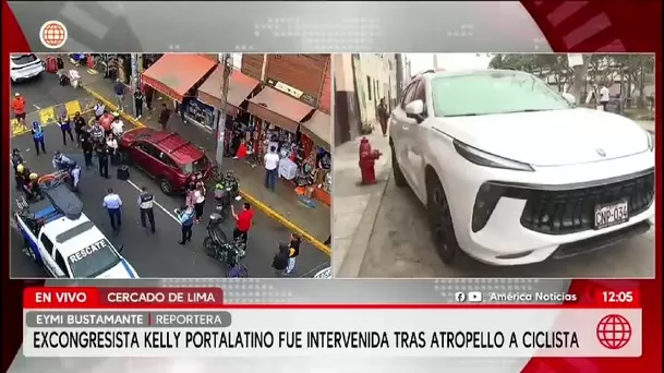 Investigan a Kelly Portalatino por lesiones culposas tras accidente en el Cercado de Lima/ América Noticias