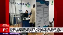 Roberto Vieira intentó salir del país