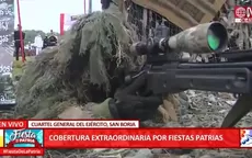 Fernando Llanos se convierte en francotirador y explica tácticas de los snipers - Noticias de fiestas-patrias