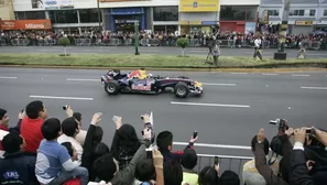 Foto: El evento Circuito Lima comprende la exhibición de un automóvil Fórmula 1 / Andina