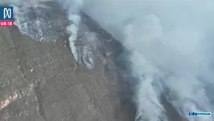 Incendio forestal en Amazonas. Foto y video: Canal N