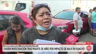 Exigen investigar muerte de niño por impacto de bala en Huacho