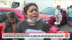 Exigen investigación tras muerte de niño por impacto de bala en Huacho. Foto y video: América Noticias