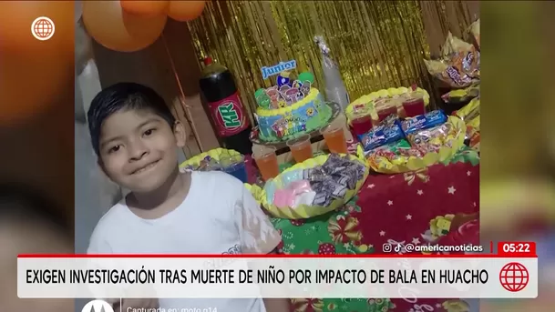 Exigen investigación tras muerte de niño por impacto de bala en Huacho. Foto: América Noticias
