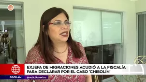 Exjefa de Migraciones acudió a Fiscalía. Foto y video: América Noticias