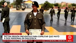 Exmilitar recibe prisión preventiva por doble crimen en San Juan de Lurigancho. Foto y video: América Noticias