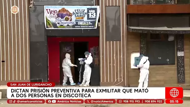 Exmilitar recibe prisión preventiva por doble crimen en San Juan de Lurigancho. Foto: América Noticias