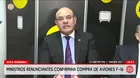 Exministros denuncian quiebre legal por compra de aviones