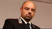 Marco D'Aleo, jefe de los carabineros, brindó información a la prensa. Foto: Difusión