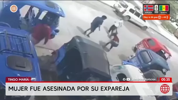 Expareja asesina a mujer a puñaladas en Tingo María. Foto: América Noticias Expareja asesina a mujer a puñaladas en Tingo María. Foto: América Noticias