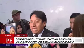 Representante legal de la iglesia evangélica Aposento Alto, Sandro Balbín. América Noticias