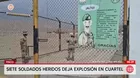 Explosión en cuartel de Pisco deja siete soldados heridos