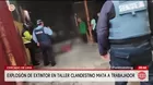 Explosión de extintor deja un muerto en el Cercado de Lima