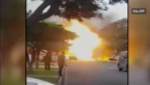 Explosión en San Isidro. Video: América TV