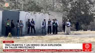 Explosión en taller pirotécnico en Arequipa deja tres muertos