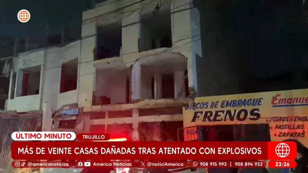 Más de 20 casas dañadas tras atentado con explosivos - Fuente: América Noticias Más de 20 casas dañadas tras atentado con explosivos - Fuente: América Noticias