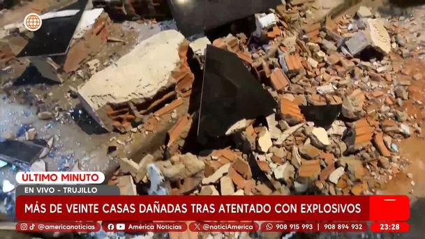 Daños registrados tras explosión en Trujillo - Foto: América Noticias Daños registrados tras explosión en Trujillo - Foto: América Noticias