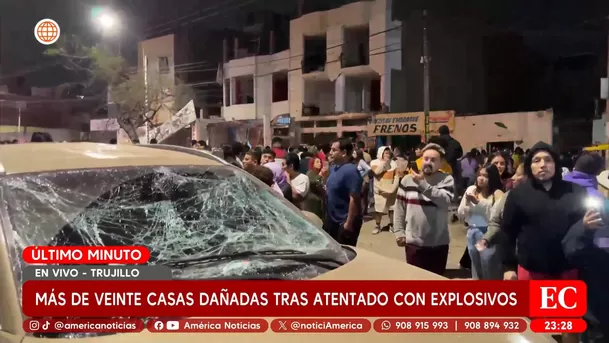 Más de 20 casas dañadas tras atentado con explosivos - Fuente: América Noticias Más de 20 casas dañadas tras atentado con explosivos - Fuente: América Noticias
