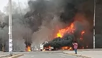 El incendio ocurrió el jueves 23 de enero. Foto-Video: América Noticias