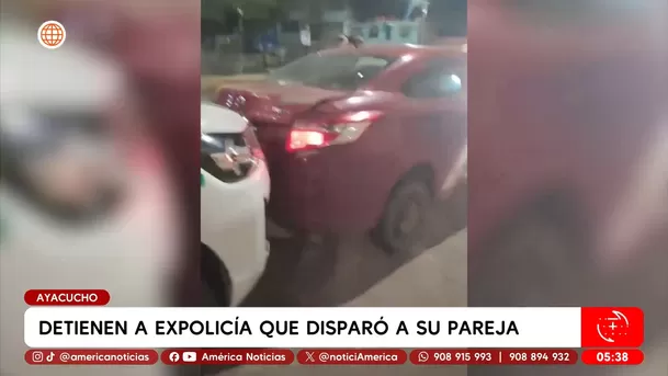 Detienen a expolicía que disparó a su pareja en Ayacucho. Foto: América Noticias