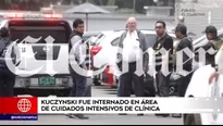 PPK: expresidente fue internado esta mañana en clínica de San Borja. Foto y video: América Noticias