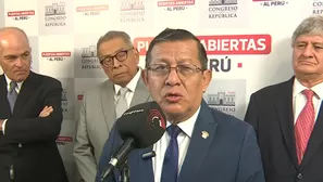 El presidente del Congreso, Eduardo Salhuana, se pronunció sobre la ley de extinción de dominio. / Video: Canal N
