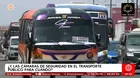 Extorsión a transportistas: gremios rechazan cámaras en buses