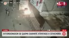 Extorsionador se quema al incendiar cevichería en Tumbes