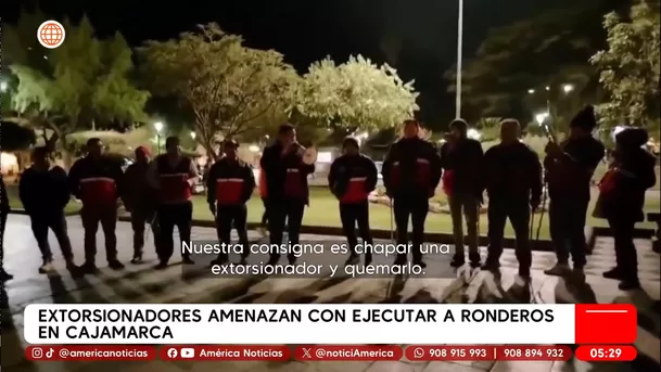 Extorsionadores amenazan a ronderos en Cajamarca con desatar violencia. Foto: América Noticias
