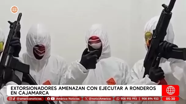 Extorsionadores amenazan a ronderos en Cajamarca con desatar violencia. Foto: América Noticias