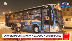 Extorsionadores atacan a balazos a chofer de bus en Villa María del Triunfo. Foto y video: América Noticias