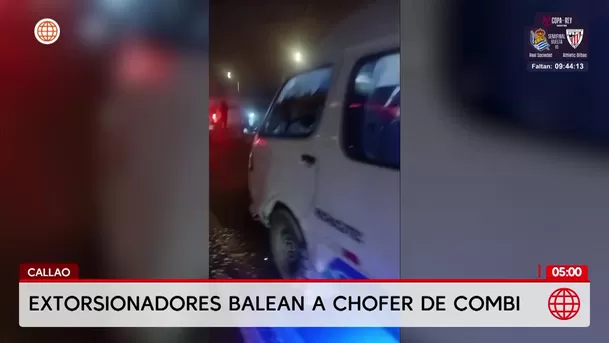 Extorsionadores atacan a chofer de combi en el Callao. Foto: América Noticias Extorsionadores atacan a chofer de combi en el Callao. Foto: América Noticias