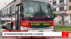 Extorsionadores balean a chofer de bus en San Juan de Lurigancho