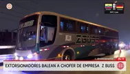 Extorsionadores balean a chofer de Z Buss en Puente Piedra