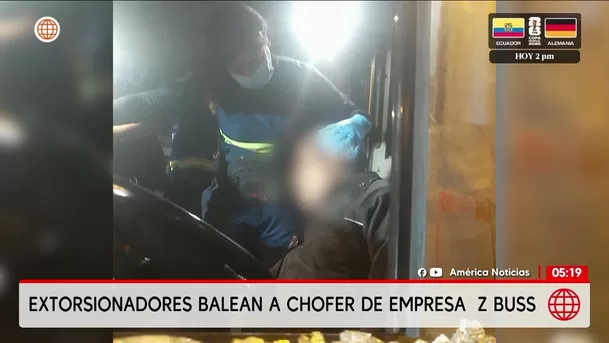Extorsionadores balean a chofer de Z Buss en Puente Piedra. Foto: América Noticias