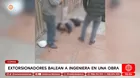 Extorsionadores balean a ingeniera durante obra en Comas