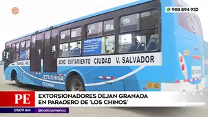 Dejan granada en paradero de Los Chinos en Villa El Salvador. Foto y video: América Noticias