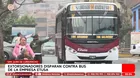 Extorsionadores disparan a bus de Etusa en San Juan de Lurigancho